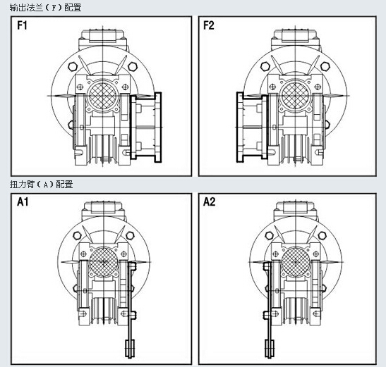 NMRV減速機(jī)安裝參數(shù)圖 NMRV減速機(jī)安裝參數(shù)圖